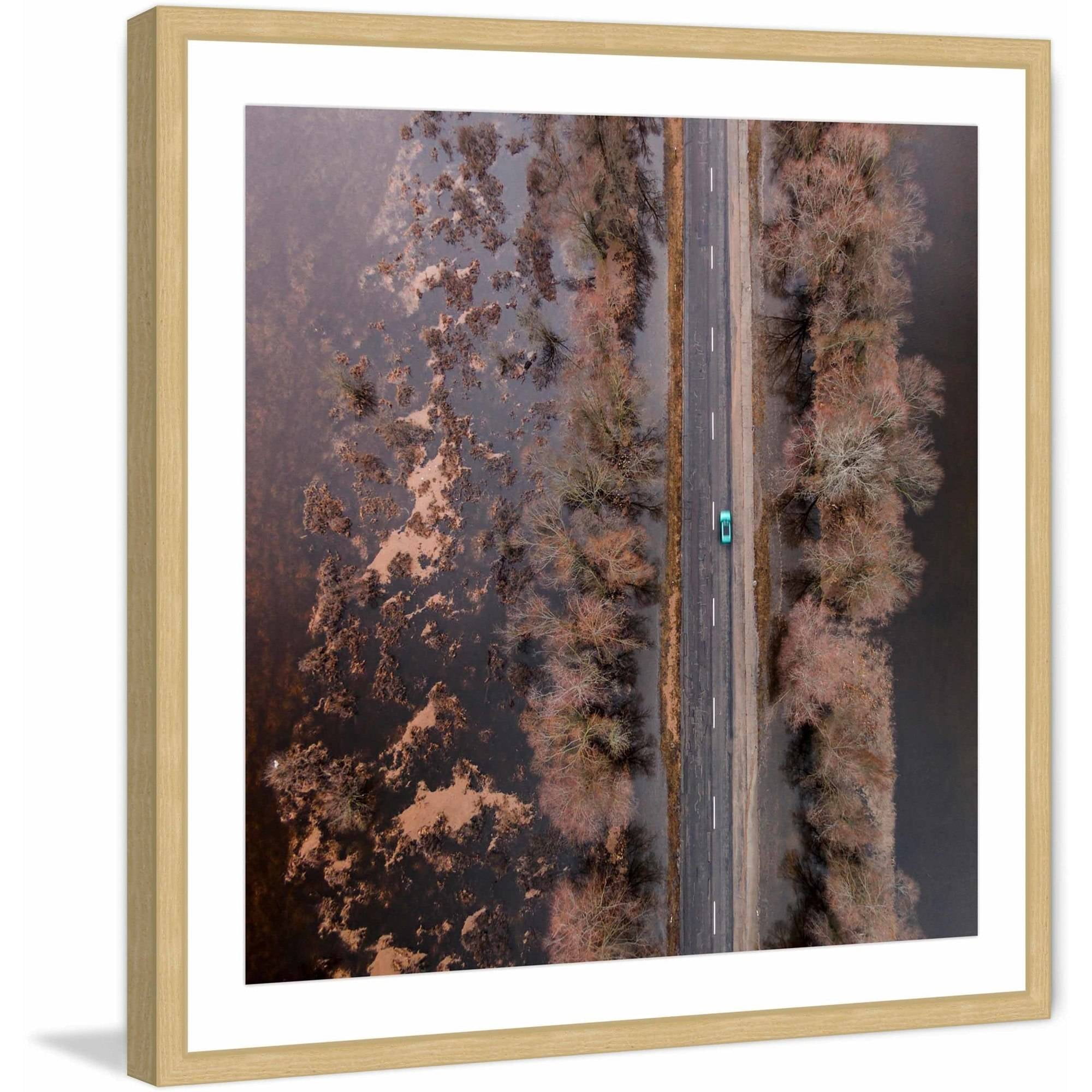 Marmont Hill "Lone Car" by Karolis Janulis Framed Painting Art Print