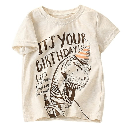 

Pedort Cotton T-Shirt For Boy Toddler Boys Cotton Henley Short Sleeve Tee Shirt Basic Layering T-Shirt Crew Neck T-Shirt Beige 120