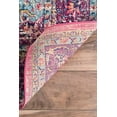 thumbnail image 4 of nuLOOM Vintage Persian Area Rug, 3' x 5', Pink, Subtly Distressed Medallion, 4 of 4