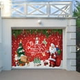 thumbnail image 5 of Christmas Holiday Banner Garage Door Decorations, Santa's Reindeer Barn Garage Door Murals,Winter Large Door Cover Decoration Indoor Outdoor,Christmas Holiday Backdrop Decoration 7 x 8 ft, 5 of 5