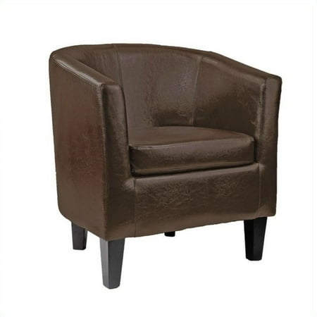 Atlin Designs Leather Club Barrel Chair In Brown Canada Atlin Designs Leather Club Barrel Chair In Brown Canada
