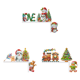 thumbnail image 1 of La Puerta Pintura Del Diamante Muñeco Nieve Navidad para El Ornamento Partido, 1 of 7