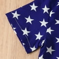 thumbnail image 5 of Herrnalise Toddler Baby American Flag Shorts Set Boy Cotton Linen Short Sleeve Button Down T-Shirt Tops and Shorts Summer 4th of July Outfit Clothes 1-5T, 5 of 9