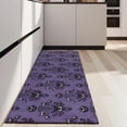 thumbnail image 4 of Purple Gothic Bat Pattern Kitchen Rug Mat,Kitchen Runner Rugs Non Skid Washable,Decorative Kitchen Floor Mats for Kitchen,Sink,Laundry,17"X47", 4 of 5