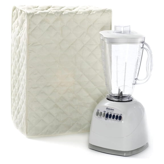 Blender Cover - Appliance Cover for Kitchen Countertops - Dustproof, Stain Resistant, Washable - Cream - 8W x 8D x 17H