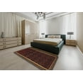 thumbnail image 4 of Ahgly Company Indoor Rectangle Traditional Dark Brown Persian Area Rugs, 8' x 12', 4 of 6
