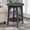 Black, variant on VASAGLE MAEZO Collection - Side Table, 2-Tier Small Round End Table, Nightstand with Tapered Legs, Curved Transitions, for Small Spaces, Living Room, Bedroom, Charcoal Gray