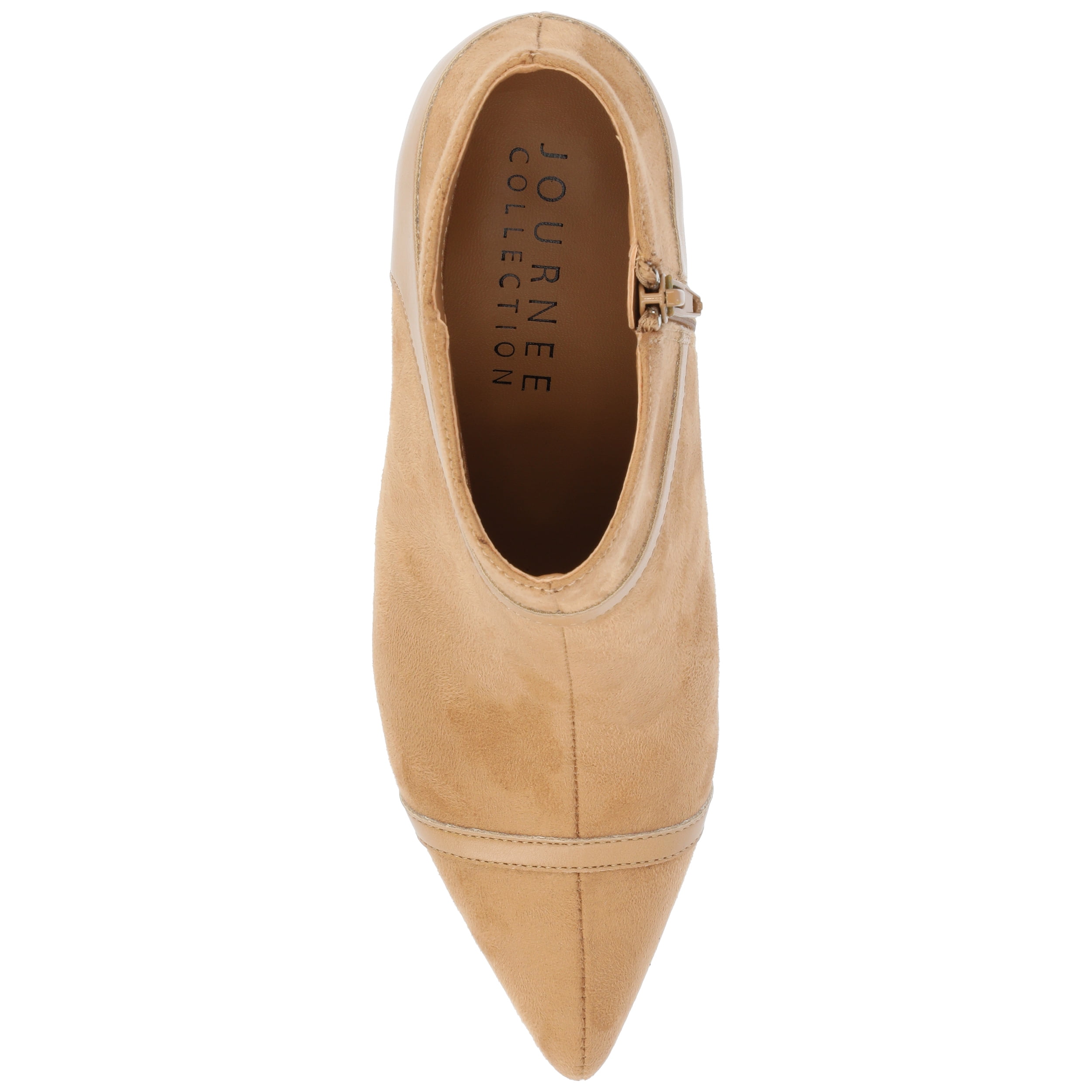 Journee Womens Embrie Low Ankle Pointed Toe Booties