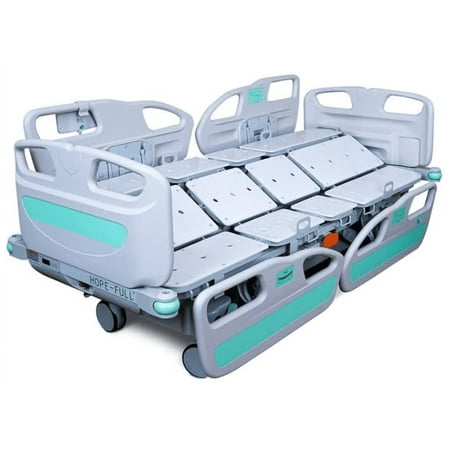 (Item No : HC-9 EZ-Turn ICU Hospital Bed for Lateral Tilting & Rotation, Included 5.1" Divided Mattress, LINAK Motor, Central Locking, Weight Scale, Nursing & Patient Control