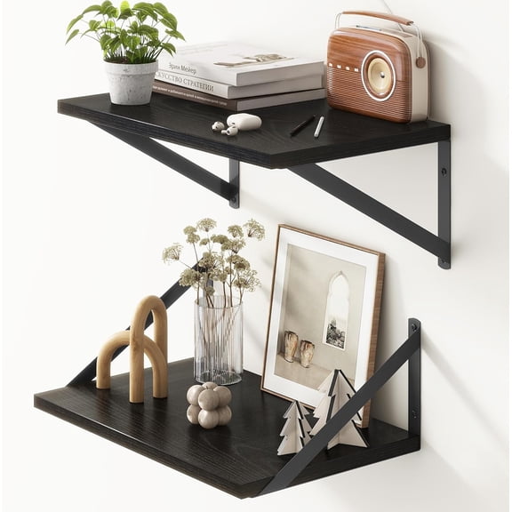 ;W x ;D Floating Shelves Deep Floating Shelves with Brackets Deep Wall Shelves for Books Wide Display Storage Shelves for Bathroom Living Room Long Rusti