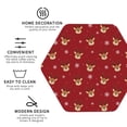 thumbnail image 4 of Pofeuu Christmas Deer B Print Leather Coasters Set of 6, Round Cups Mugs Mat Pad for Home Kitchen Heat Resistant Drink Coasters,Hexagon, 4 of 7