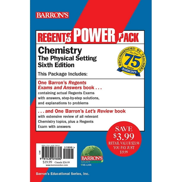 Regents Chemistry Power Pack Let's Review Chemistry + Regents Exams