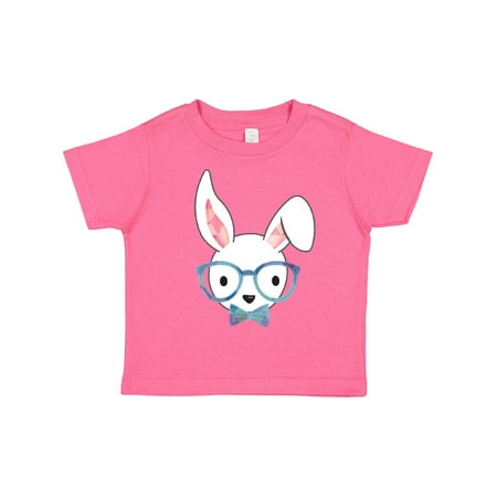 

Inktastic Cute Hipster Bunny Blue Gift Toddler Boy or Toddler Girl T-Shirt
