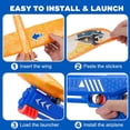 thumbnail image 4 of Juguete lanzador de aviones Onysurui, paquete de 3 con 3 pegatinas DIY, 4 of 7