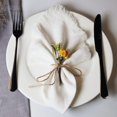 thumbnail image 2 of Xiao Hua handmade cotton and linen tassel napkins, square country style tassel napkins, suitable for dinner, weddings, and parties, 18 x 18 inches, 6-pack, white, 2 of 4