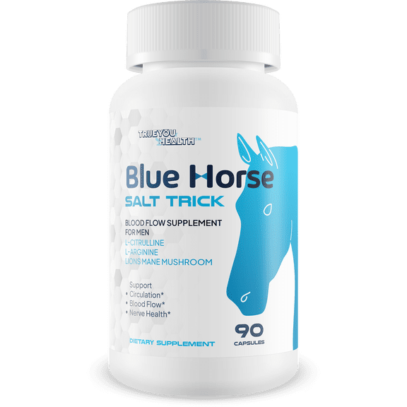 Blue Horse Salt Trick - Our Best Blood Flow Supplement for Men Our Best Circulation Supplement - Male Circulation Supplements Nitric Oxide Vasodilator to Improve Blood Flow 7 Blue Salt Trick for Me