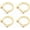 Gold, variant on 1/2" D-Rings with Screw Shackle for DIY Leather Craft, Purse Strap Replacement, 4 pcs (Gold)