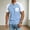Light Blue, variant on Dxzfnsa Men's Shirts Mens Short Sleeve Cotton T-Shirts Pocket Button Pullover Tops Lightweight Casual Solid Color Basic Tees