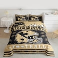 thumbnail image 2 of jejeloiu Rugby Sports Twin Comforter Sets,Boys Ball Game Bedding Set For Teens Reversible 2pcs, 2 of 8