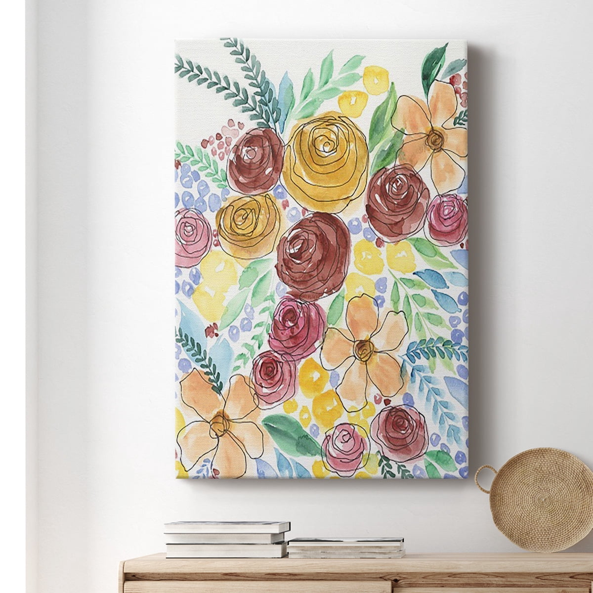 Flower Carousel II Premium Gallery Wrapped Canvas - Ready to Hang