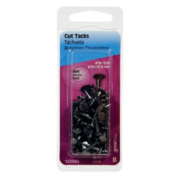 Hillman Carpet Tacks 5/8 " No. 10 Blue Viewpack 2 Oz Pack of 6