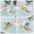 thumbnail image 1 of Phenofice Bamboo Bathtub Tray with NonSlip Handles Expandable Design for Home Use Khaki Color 31.5 x 9.8 x 2.5 Inches, 1 of 7