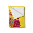 thumbnail image 2 of Zoo Soft Flannel Fleece Throw Blanket, Colorful Animals Geometric Diamond Face Lions Mane Safari Wildlife Theme Image, Cozy Plush for Indoor and Outdoor Use, 60" x 80", Multicolor, by Ambesonne, 2 of 6