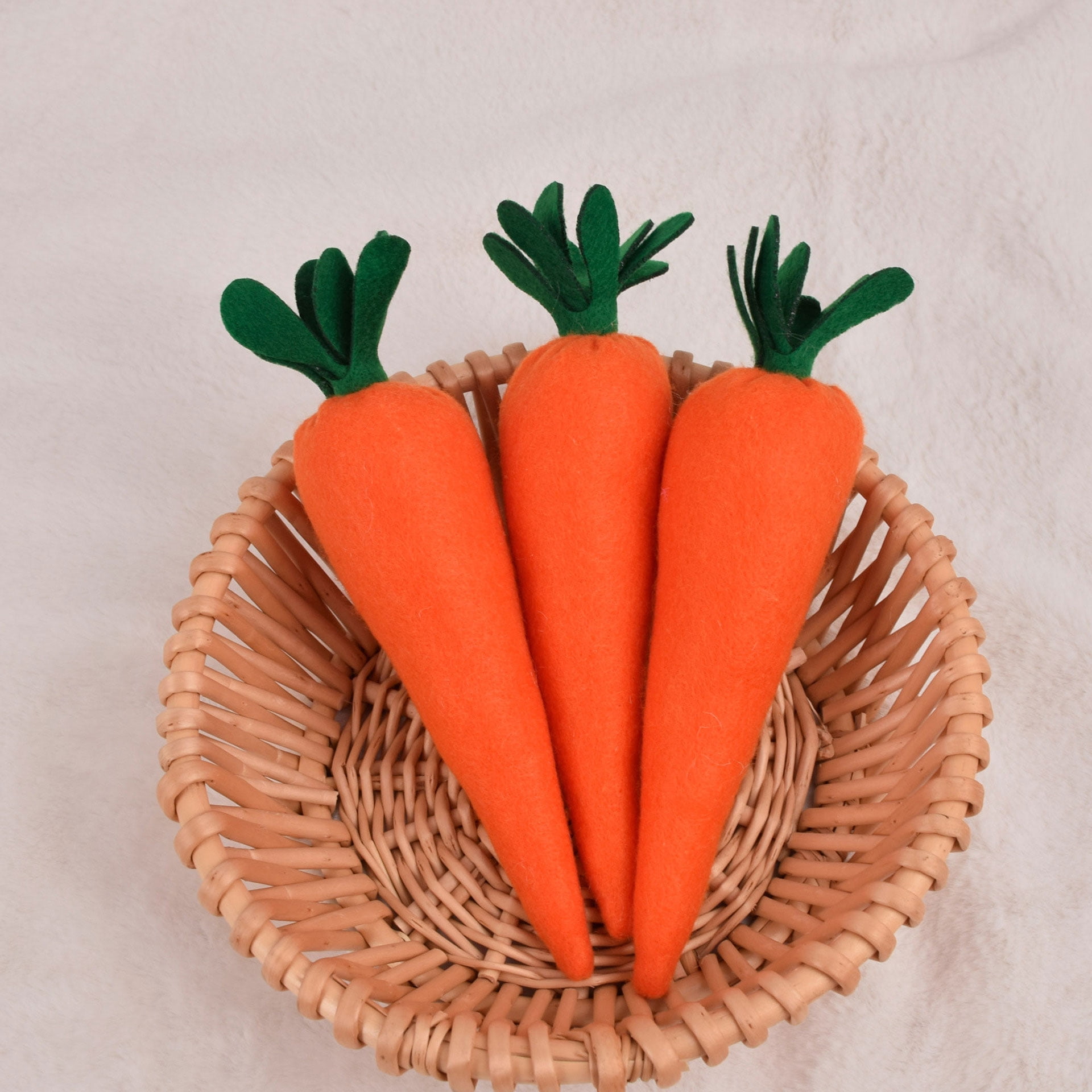 12PCS Easter Carrot Decorations Seasonal Vegetables Ornaments – Artificial Stuffed Fabric Carrots, Rustic Spring Easter Decor for Tiered Tray, Basket, Vase Filler, Farmhouse Tree (Natural Orange)