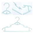 thumbnail image 3 of Unique Bargains Plastic Non-Slip Hangers Space Saving Clothes Hangers 20 Packs Green, 3 of 6