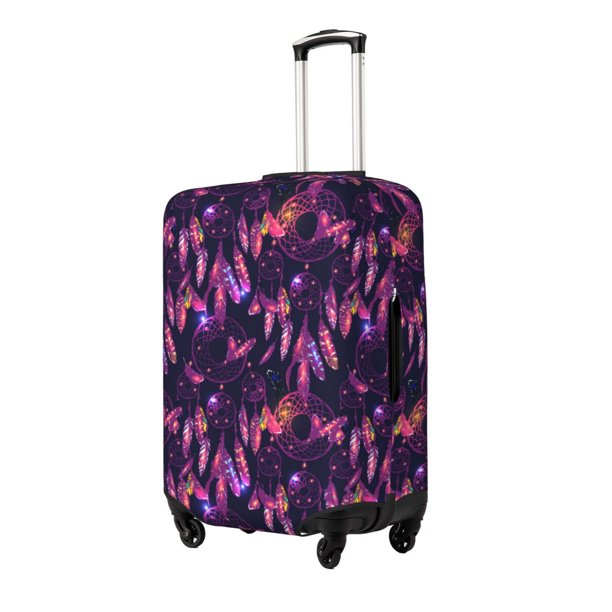 Balery Purple Dreamcatcher Funda de equipaje, fundas para maletas, elástica, lavable, protector de maletas, compatible con maletas de 18 a 32 pulgadas-X-Large