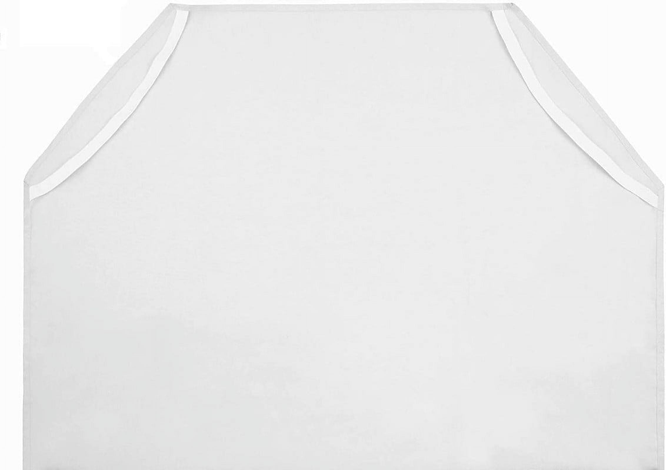 EASY BEDDING Pack of 24 Toddler Cot Sheets for Daycare & Preschool, 22"W x 52"L, Soft Cotton with Secure Elastic Corners, 400 TC Cot Bed Cover-White Solid
