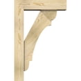 thumbnail image 3 of Ekena Millwork 6"W x 22"D x 34"H Olympic Block Rough Sawn Bracket w/ Offset Brace, Douglas Fir, 3 of 25