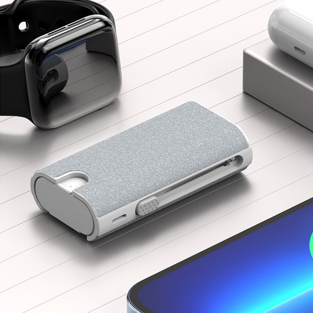 Kit De Nettoyage 3 En 1 Pour Smartphone Et écouteurs – Boîtier Métallique – Accessoires Professionnels Sans BPA