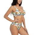 thumbnail image 2 of Rocae Gnome and Surfing for Bikini Set for Women Two Piece Sexy High Swimsuits Split Crossover Bikini XX-Large, 2 of 9