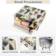 thumbnail image 3 of FORMRS Womens Corduroy Tote Bag Crossbody Shoulder Handbag with Pocket, Beige Christmas Trees, 3 of 7