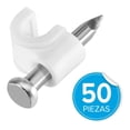thumbnail image 3 of Grapas para cable Steren Paquete con 50 pzas  Color blanco, modelo WMS-1920, 3 of 4