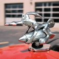 thumbnail image 2 of Hood Ornament Cartoon Coyote Rocket/Gunner Car Hood Decoration Auto 3D Emblem Sticker Badge Bonnet Car Decoration Wile E Coyote, 2 of 5