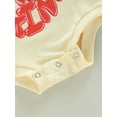 thumbnail image 7 of Bagilaanoe Newborn Baby Girl Boy Casual Rompers Letter Print Long Sleeve Bodysuits 6M 12M 18M 24M Infant Casual One Piece Short Jumpsuit, 7 of 7