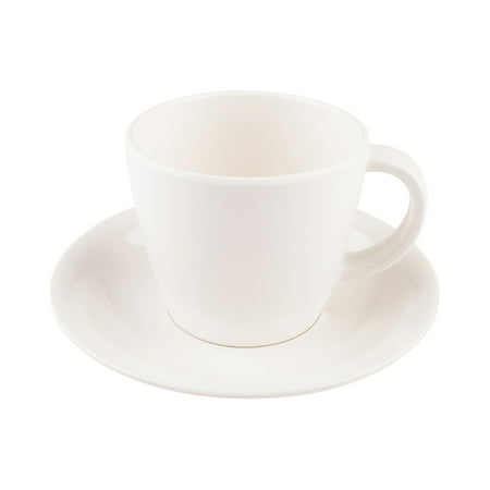 Melamine Coffee Cups Saucers White 10 Count Box Walmart
