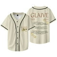 thumbnail image 2 of Glaive 2025 Tour Dates Merch Veste de Baseball Tee Cosplay Unisexe Col en V Manches Courtes T-Shirts, 2 of 6