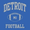 thumbnail image 4 of Detroit Classic Football Arch Basic Cotton T-Shirt - Large - Royal, 4 of 6