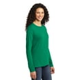 thumbnail image 4 of Port & Company Long Sleeve 54oz 100% Cotton TShirt (LPC54LS) Kelly Green, S, 4 of 6