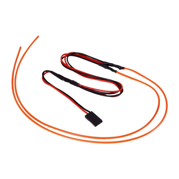 Luces de alambre de tira de luz brillante fácil de usar es fácil de usar la línea estroboscópica brillante para la decoración de Halloween 1:24 autos Rojo