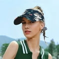 thumbnail image 6 of Disketp Friendly Smiling Sharks Sun Visors for Women Men Unisex Tennis Golf Visor Hat Adjustable Summer Hats Sport Outdoor Visor Hat UV Protection Cap, 6 of 8