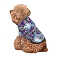 thumbnail image 5 of Honeii Purple Marble Texture Print Small Dog Hoodies Pet Hooded Sweatshirts Fall Winter Puppy Cat Sweaters Warm Clothes for Small Dogs Outfits Costume-Medium, 5 of 7