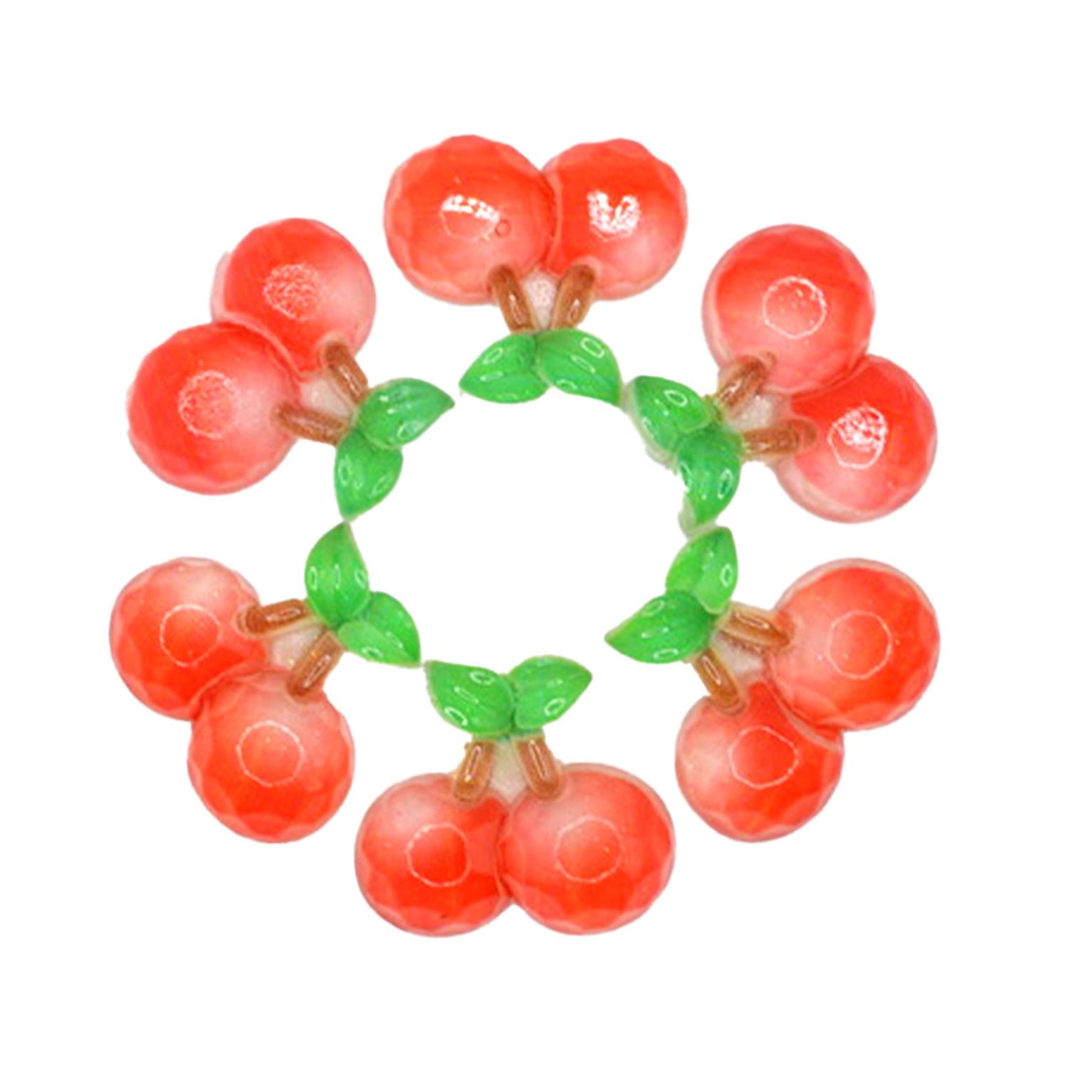 (2 pack) Dress It Up Buttons, Cherries, Sewing Fasteners, 6 Pieces
