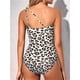 thumbnail image 5 of Traje Baño una Pieza con un Hombro Descubierto para Mujer, Traje Baño Control, Cobertura Total Modesta, Traje Baño con Abertura en la Parte Posterior. Estampado Leopardo XL, 5 of 6