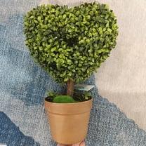 NEW Valentine’s Day Artificial Boxwood Heart Topiary Potted Plant,UV-Resistant Faux Boxwood Topiary Plant for Home Porch Decor Romantic Perfect Valentine's Day Decorations Gifts