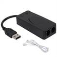 thumbnail image 3 of Módem de Fax, Controlador de Módem Externo USB2.0 56K, Módem USB Conecta y Reproduce, Estándar y Ampliado Según Instrucciones (Puerto Dual), 3 of 5