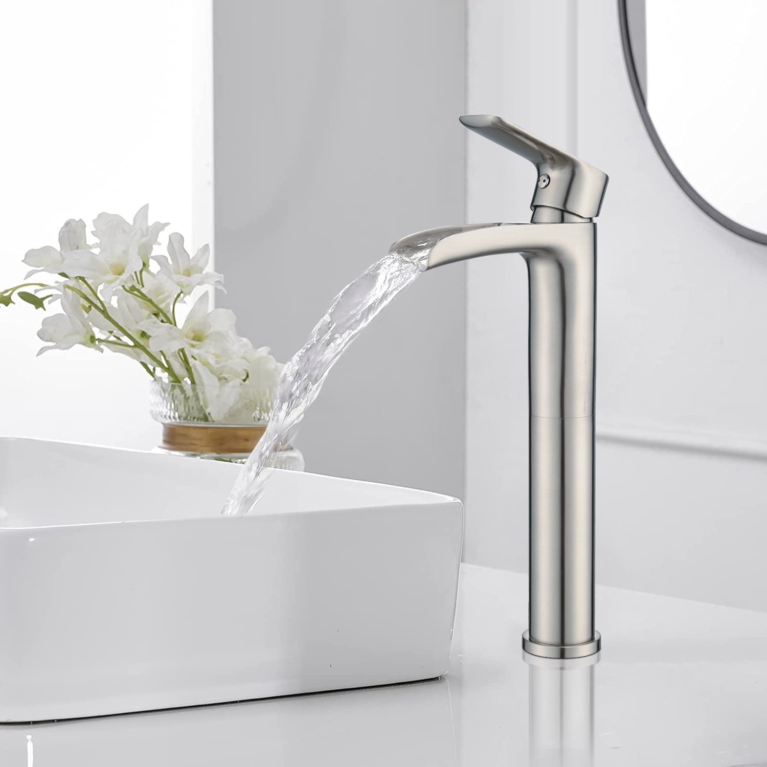 PROOX Single Hole Handle Bathroom Vesseel Sink Faucet with Drain Assembly